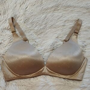 LAUREN Ralph Lauren Wireless T-Shirt Bra Light Truffle Lightly Lined Logo 40C